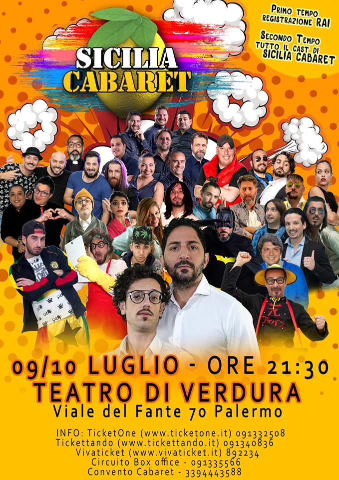 Sicilia Cabaret Torna In Rai Con Due Serate Registrate Al Teatro Di Verdura Passionesicilia It